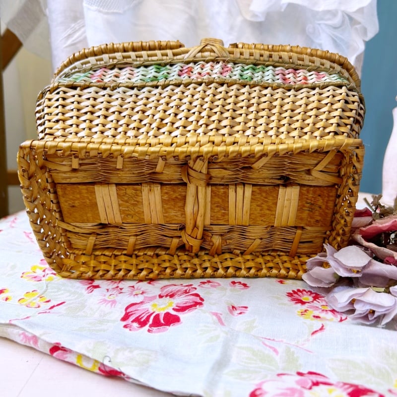 美品☆フランスアンティークのローズパニエ（23cm） | アンティークス蕾