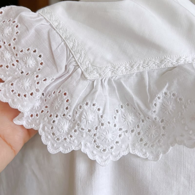 後ろ姿もラブリー】フランスアンティークブラウス | アンティークス蕾