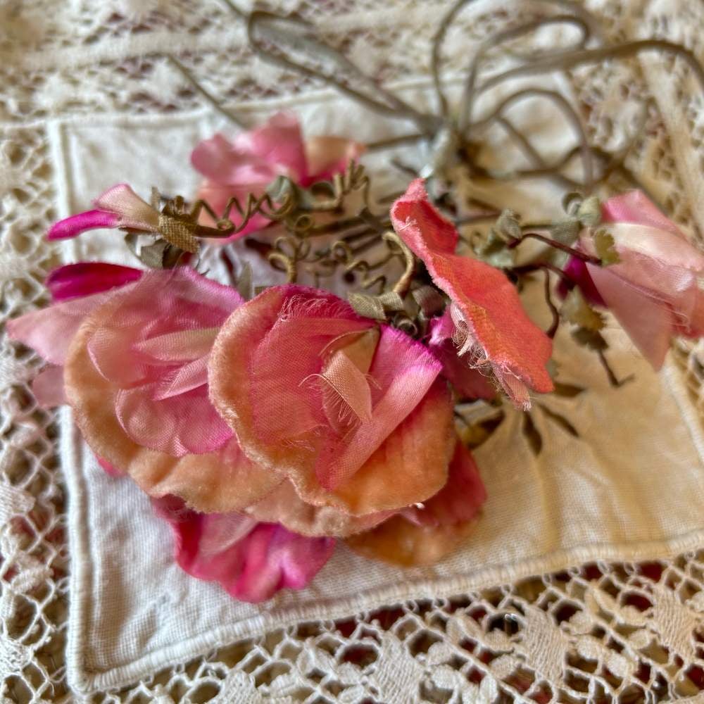 フランスアンティーク薔薇の布花ブーケ | アンティークス蕾