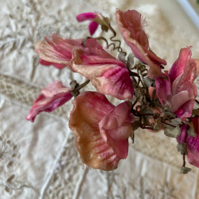 フランスアンティーク薔薇の布花ブーケ | アンティークス蕾