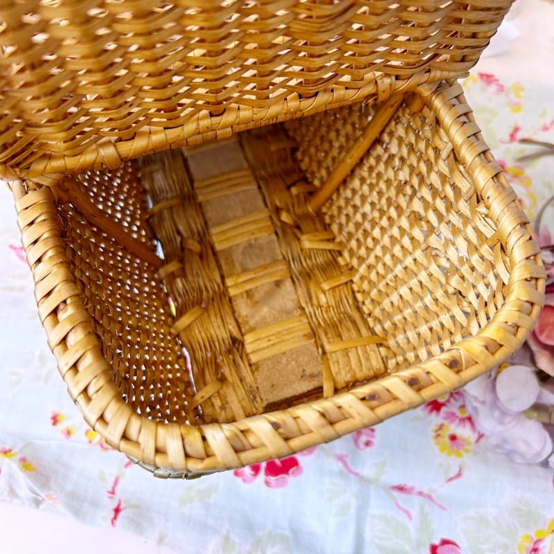 美品☆フランスアンティークのローズパニエ（23cm） | アンティークス蕾