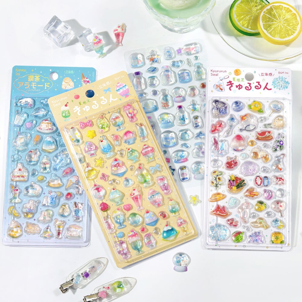 2026夏限定 きゅるるんシール 4種類コンプリートセット（BS-PRLS001