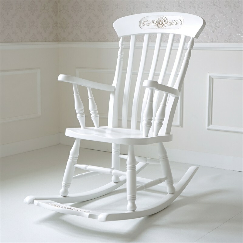 チェア 1人掛け ロッキングチェア ジュリア 幅64cm ブラウン