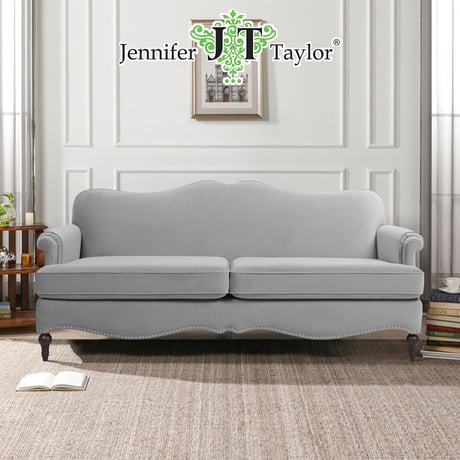 3人掛けソファ Bonanza ジェニファーテイラー Jennifer Taylor Home アンティーク調 ヨーロピアン クラシック インテリア ブランド 輸入家具 ソファ 3人掛