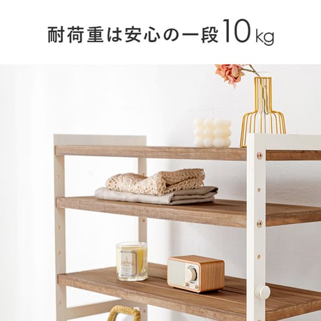 シューズラック MSS-6711 棚5段/ロータイプ 幅65×奥行28×高さ92cm ラック 可動棚 高さ調整 最大18足収納 フック2個付 天然木 サンダル ブーツ 靴 選べる1