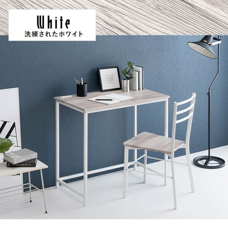 デスクチェアセット スチール パソコン 幅80cm デスク チェア セット 机 テーブル 椅子 イス チェアー デスクワーク 勉強机 学習机 送料無料