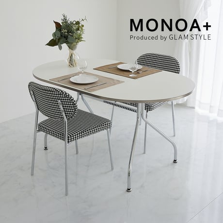 ダイニング家具 ダイニングテーブル 140x85x70cm 角型 ホワイト クロムテーブル 韓国インテリア センターテーブル テーブル リビングテーブル コーヒーテーブル【送料無料】