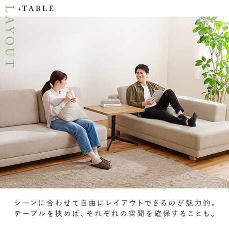 コーナーソファセット エルマR2S 幅257cm 5人掛け 4人掛け 肘無し 肘付き 大型ソファ カウチソファ ロータイプ クッション5個 レイアウト 自由 脚取り外し 高さ調整
