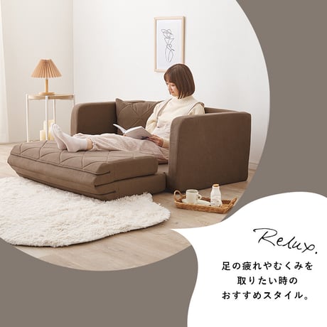 ソファベッド くすみ かわいい お昼寝 肘リクライニング コンパクトソファベッド 1台2役 ソファ ベッド クッション付き 2人掛け 長時間 疲れにくい ふわっと弾力 分厚いクッ