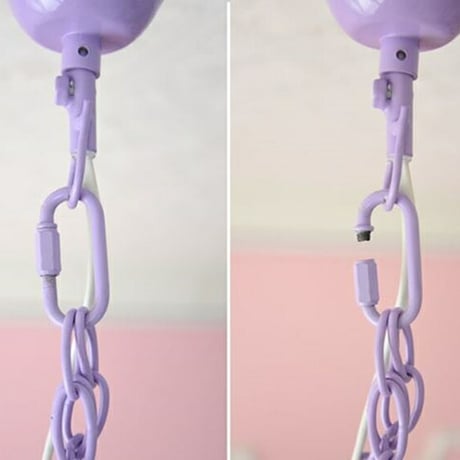 照明 姫系 天井照明 LED付 8灯 シャンデリア ラベンダー 簡単取付 幅56cm ロココ調 プリンセス アンティーク調 ヨーロピアン 輸入家具オシャレ かわいい 北欧