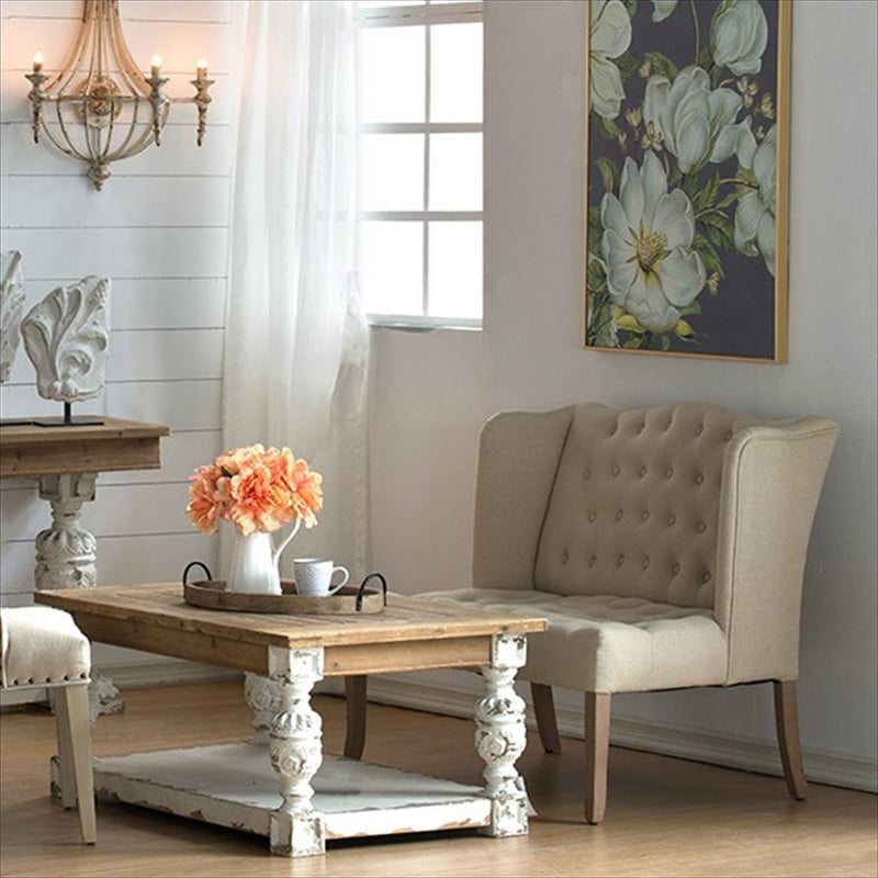 テーブル 単品 シャビーテイスト テーブル ローテーブル センター