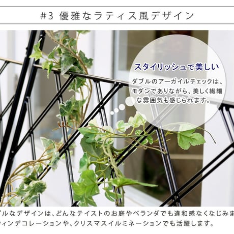 アイアン製グリーンカーテン アーガイルフェンス アイアン グリーンフェンス ゴーヤ 薔薇 バラ 朝顔 庭 ベランダ ガーデニング 枠 柵 仕切り 目隠し 境目 アンティ