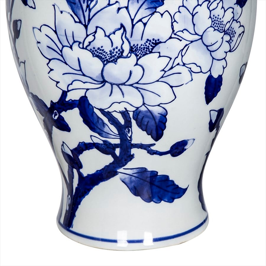 シノワズリ・花瓶・磁器・WH/BL ホワイト ブルー | PLUS-ONE-KAGU公式