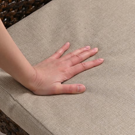 ダイニングチェア 1脚 コンパクト クッション付き ウォーターヒヤシンス 木製 おしゃれ アジアン アンティーク ナチュラル インテリア テイスト 家具 レストラン カフェ