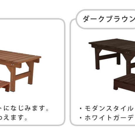 ユニット縁台ベンチ hiyori ひより ステップセット 幅155・奥行55 ウッドデッキ 簡単組立 縁側 DIY 木製 天然木 庭 ベランダ マンション おしゃれ ガーデン 屋外