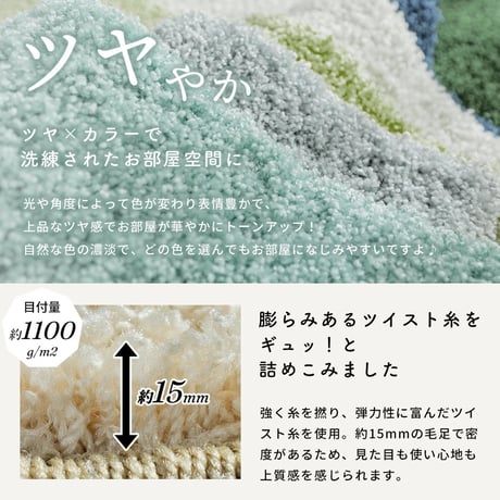 ラグ ラグマット カーペット シャギーラグ シャギー 洗える 高品質 高級感 洗濯できる 抗菌 防ダニ 防炎 長方形 正方形 日本製 防臭 北欧 おしゃれ 滑り止め付き オールシーズン 床暖房対応