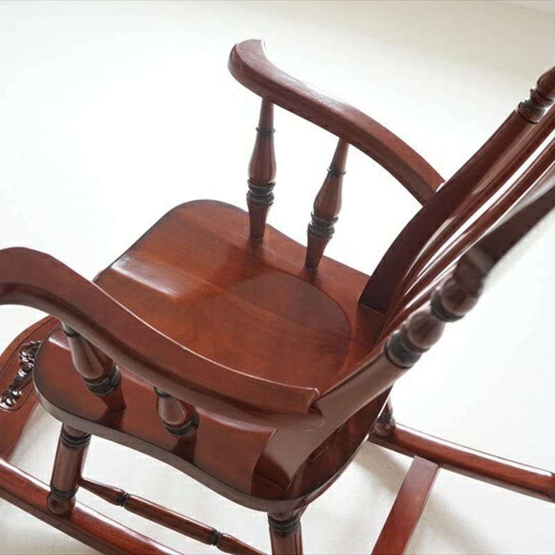 チェア 1人掛け ロッキングチェア ジュリア 幅64cm ブラウン