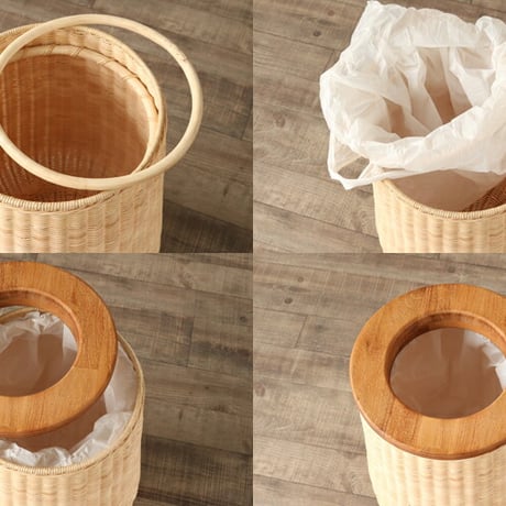 ゴミ箱 ごみ 箱 くず入れ ダストボックス ごみばこ くずいれ おしゃれ おしゃれ ラタン調 ラタン風 お洒落 リビング 書斎 子供部屋 寝室 ナチュラル シンプル 屑箱 くず箱 新生活