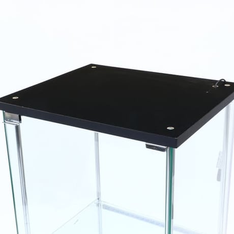 不二貿易 LED ガラスコレクションケース 4段 ブラック 高さ162cm 幅42.5cm 奥行36.5cm 強化ガラス棚 収納機能 推し活向け