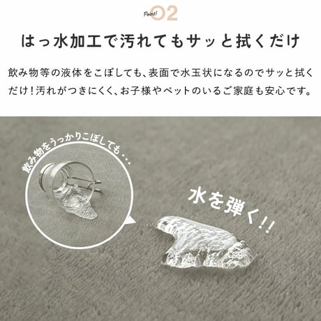 夏ラグ 夏用カーペット はっ水 190×190cm高反発 ラグ ラグマット カーペット へたりにくい 厚手 極厚 オールシーズン ラグカーペット マット 絨毯 ペット 小さめ 大きめ 正方形 長方形