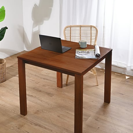 ダイニングテーブル 単品 80cm幅 木製 2人用 チーク無垢材 角型 コンパクト ダイニングテーブル コーヒーテーブル 机 木製 インテリア おしゃれ ナチュラル 天然木 北欧 カフェ 食卓 モダ