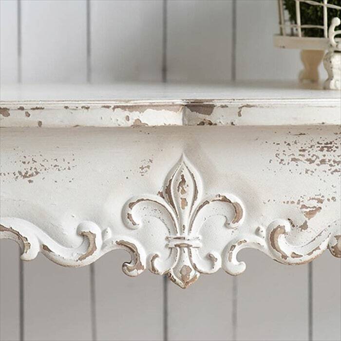 コンソールネコ脚【ホワイト】デスク 机 テーブル おしゃれ 木製 引出