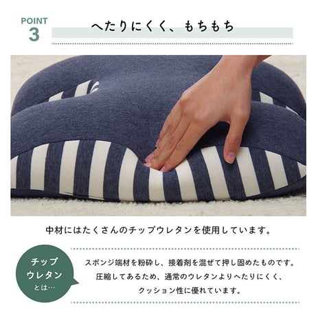 腰当 クッション 座布団 エルマー 40×40cm
