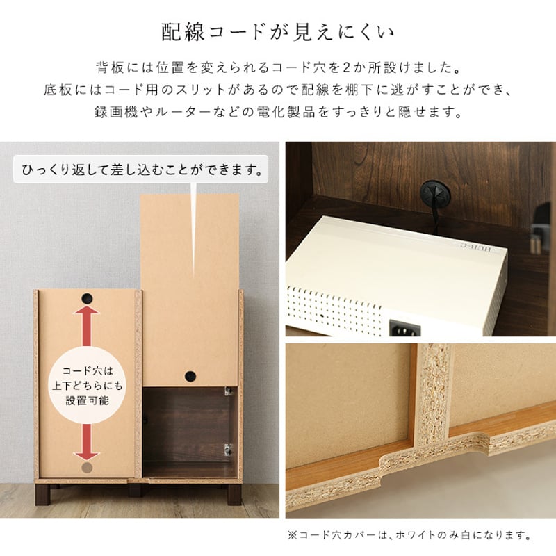 【専用】収納棚 プッシュ式扉付き 国産家具 マルチキャビネット 日本製 プッシュ式扉付きキャビネット 75cm 収納棚 プッシュ扉 配線穴