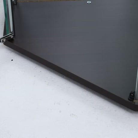 不二貿易 ガラス コレクションケース コーナータイプ 4段 背面ミラー付き 大型 高さ162cm 幅52cm 奥行52cm 収納力抜群