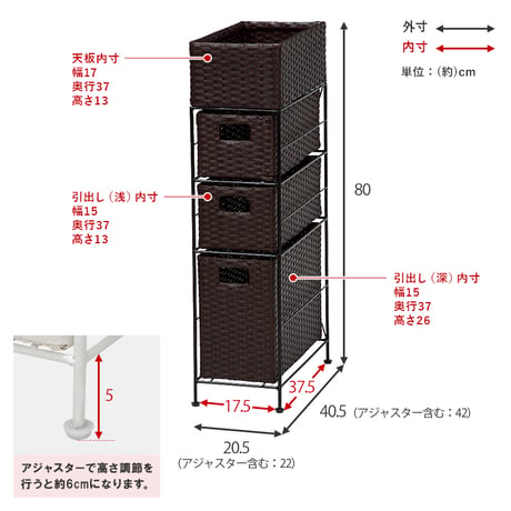ランドリーラック 4段 幅20.5cm ラック カゴ 洗濯かご 4個つき 洗濯機 収納ラック おしゃれ スリム 縦型 洗濯機ラック 洗濯機収納 収納 ランドリー収納 ホワイト グレ