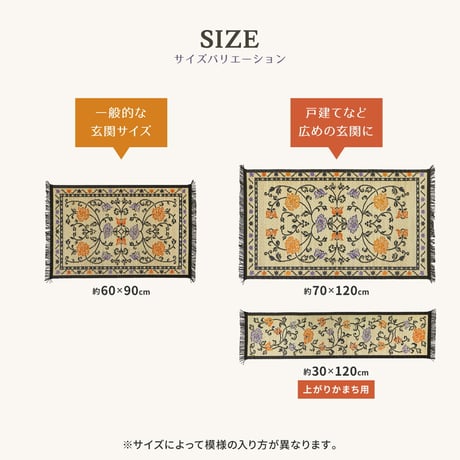 国産い草玄関マット（裏貼り）　イデア