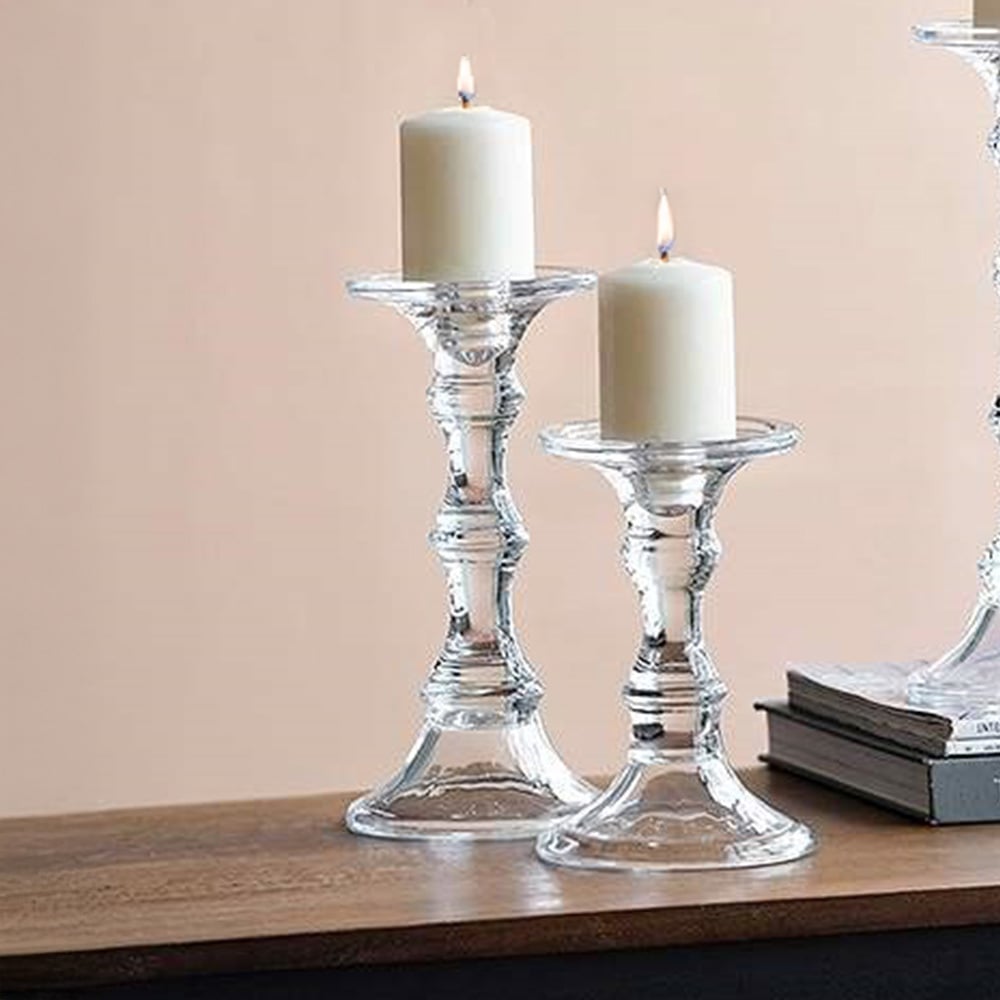 キャンドルスタンド ガラス 高さ23.5cm キャンドルホルダー