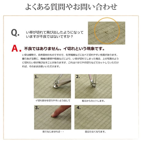 い草 上敷 カーペット F不知火 95×191cm 本間1畳
