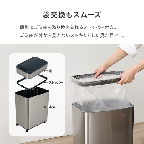 センサーゴミ箱 自動 消臭 自動ゴミ箱 センサー キッチン 生ごみ対応 おむつ ごみ箱 空き缶入れ オムツペール臭わない 50l 新居祝い 新築祝い 新生活 スリム ふた付き 人感センサー ダストボ