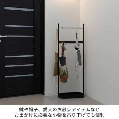「ASPESH」 アスペシュ アンブレラスタンド （ツールスタンド） 2個セット IF-N0046-2P 幅35 高さ96.5 アイアン 傘立て かさたて ラック ツール フック スタンド モダン