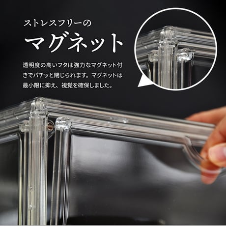 マルチクリアボックス 2個セット W360×D270×H225mm マルチクリアボックス 2個セット コレクションケース ディスプレイケース 全面クリア 360度透明