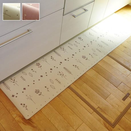 キッチンマット マット PVC アイビー 45×180cm