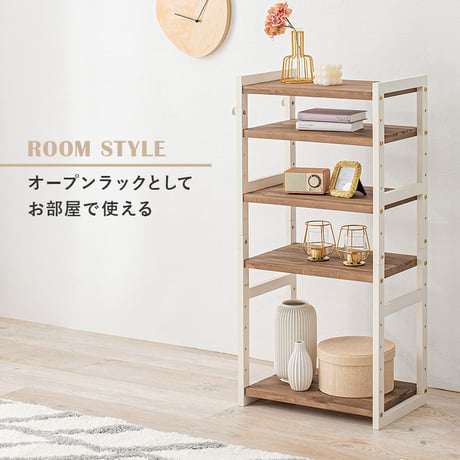 シューズラック MSS-6710 棚5段/ロータイプ 幅45×奥行28×高さ92cm ラック 可動棚 高さ調整 最大12足収納 フック2個付 天然木 サンダル ブーツ 靴 選べる1