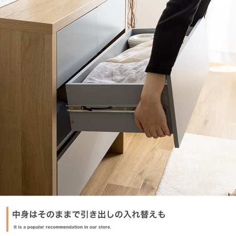 キャビネット 木製 クローゼット バイカラー 韓国 チェスト タンス 棚 ラック 扉付き 脚付き グレー ワゴン 収納棚 リビングボード 扉付き収納 テレビ台 ハイタイプ おしゃれ