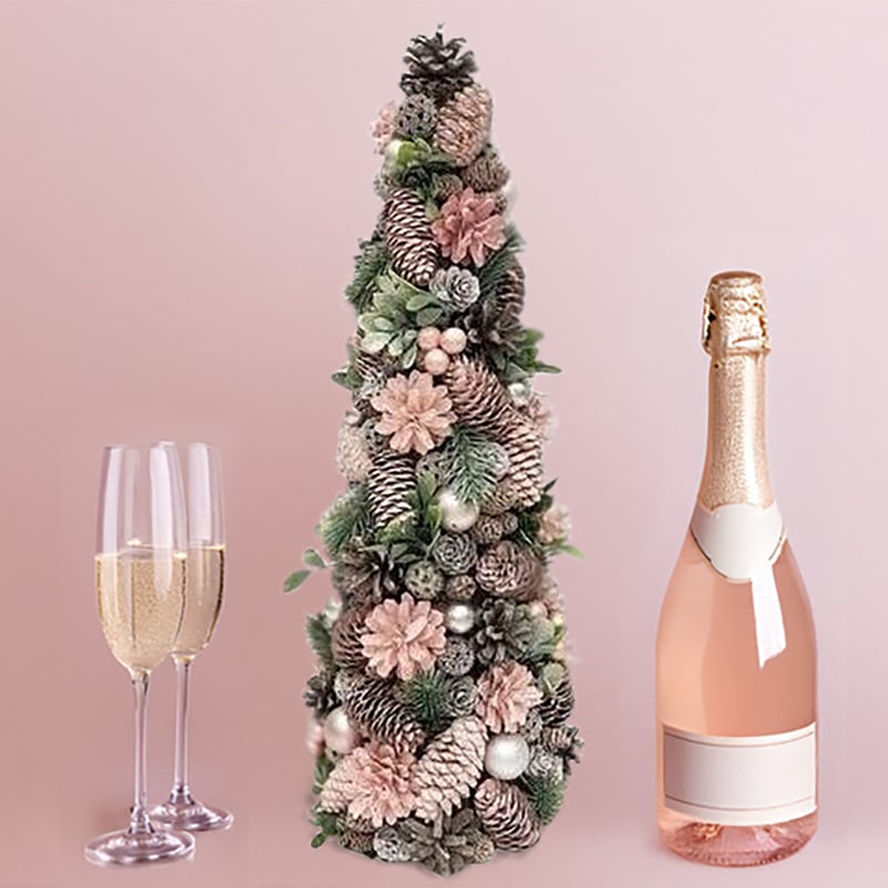 クリスマスツリー ピンク 店舗用 クリスマスオブジェ インテリア