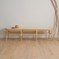 アジアン家具 籐 座椅子 イス ソファ ラタンチェア 幅160cm ロングベンチ リラックス椅子 アジアン おしゃれ ナチュラル レトロ クラシック ジャパニーズ