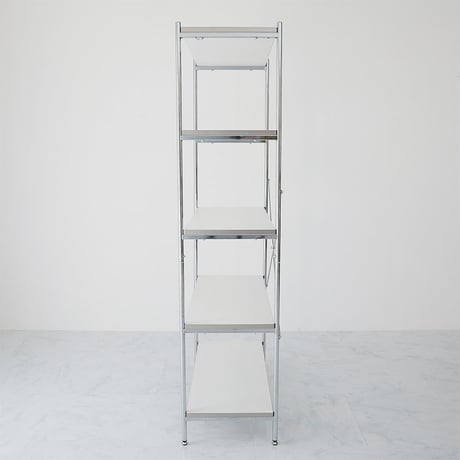 収納家具 ラック スチール メタル製 白 おしゃれ 棚 収納棚 頑丈 スリム 収納 スチールシェルフ 幅80 5段 奥行38 隙間収納 省スペース オープン オープンシェルフ グレー ベージュ ホワ