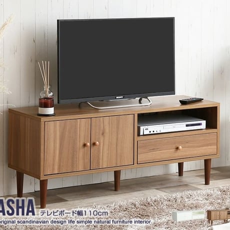 テレビボード 幅110cm テレビ台 リビングボード シンプル テレビラック TVボード TV台 TVラック おしゃれ AV収納 モダン コンパクト 収納 扉付き 可愛い 32イン