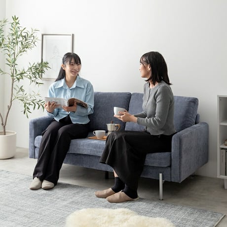 フロアソファ ソファ 2.5人掛け ローソファー 二人用 3人 2P 3P 傷に強い 低い low ロー設計 肘付き 肘置き ひじ掛け アームレスト 広々 ふかふか 脚付き 弾力