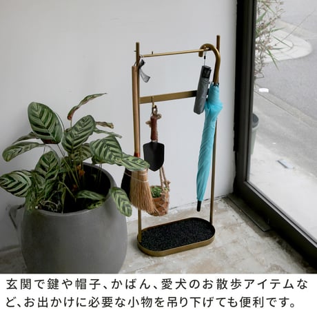 ツールハンギングスタンド 「ASPESH」 アスペシュ 2個セット IF-TO0046-2P<br>アイアン ツールスタンド 工具 清掃 クリーナー フック ハンギング スタンド ラック 園芸 収納