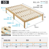 2分で完成！組立簡単ベッド ハイタイプ【Trans-トランズ-】(セミダブル)