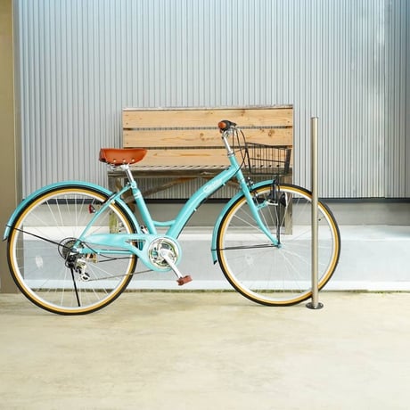 サイクルスタンド スチール 床付け 1台 用 日本製 自転車スタンド 屋外 自転車 スタンド 自転車 自転車ラック サイクルラック 駐輪場 スタンド 固定式 固定タイプ アイアン （銀 銀色 シルバ
