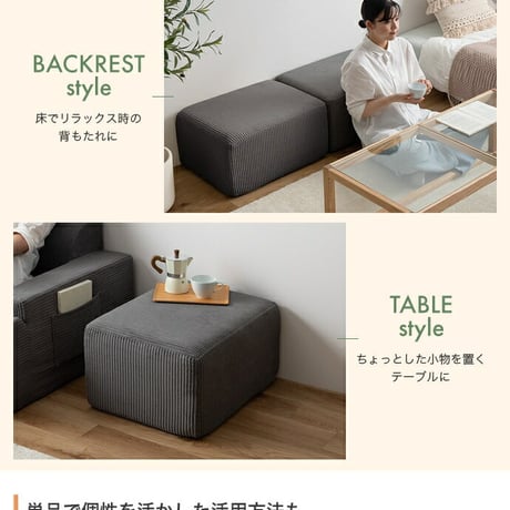 オットマン 圧縮 ソファ 圧縮ソファ Parrot ソファー パロット 圧縮梱包 コーデュロイ生地 脚なし 滑り止め ゆったり 高密度 組立て不要 幅60 リビング コンパクト シンプル ワンルーム