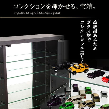 コレクションラック -Luke-ルーク 専用ミラー2枚セット ロータイプ用/深型・浅型共通