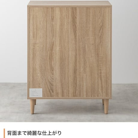 キャビネット リビング収納 ディスプレイ収納 キッチン収納 本棚 食器棚 コンパクト スリム 収納 収納棚 可動棚 棚 引き出し 扉付き 扉収納 配線穴 コード穴 木製 幅65cm 一人暮らし 省スペ
